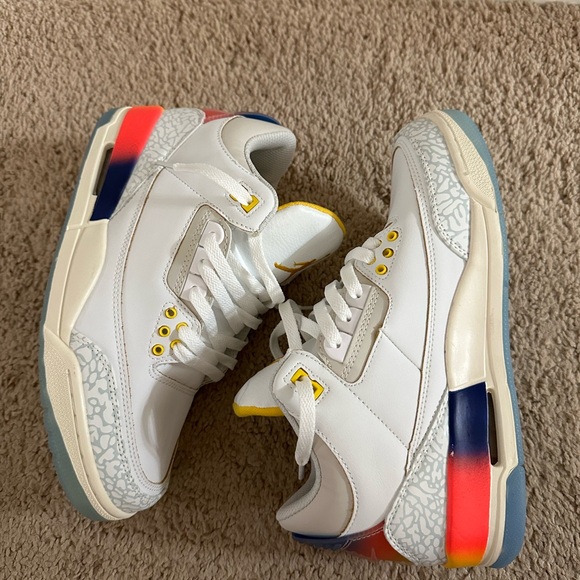 Jordan 3 j balvin Medellin sunset size 8 men - Picture 2 of 7